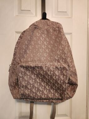 Calvin Klein Monogram Jacquard Zip Backpack NWT CK Logo